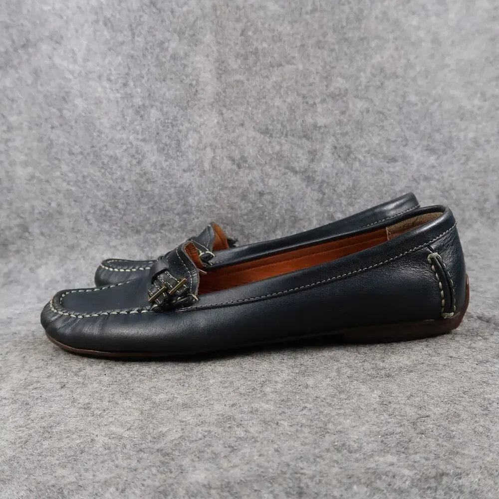 LL Bean Shoes Womens 7.5 Loafer Moccasin Slip On Leather Comfort Casual Classic